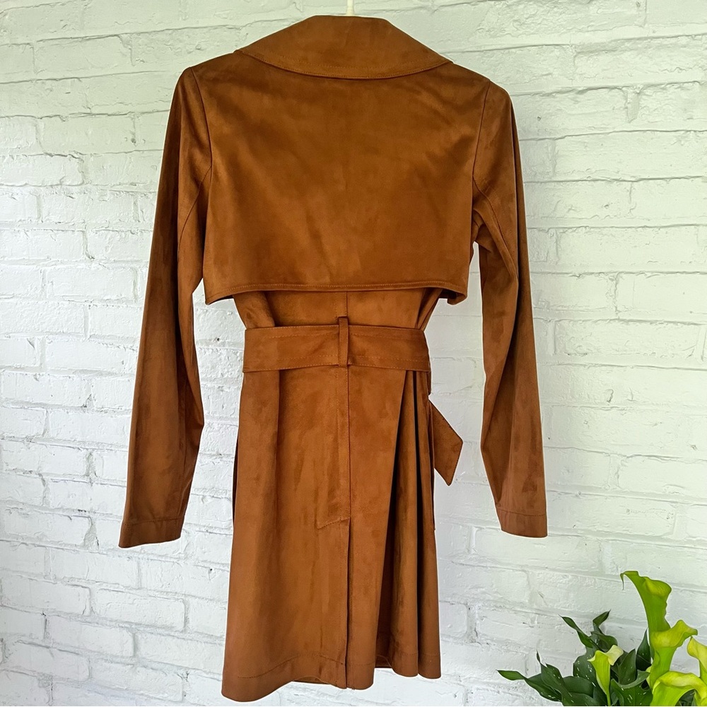 AMARYLLIS Faux Suede Trench - Picture 7 of 10